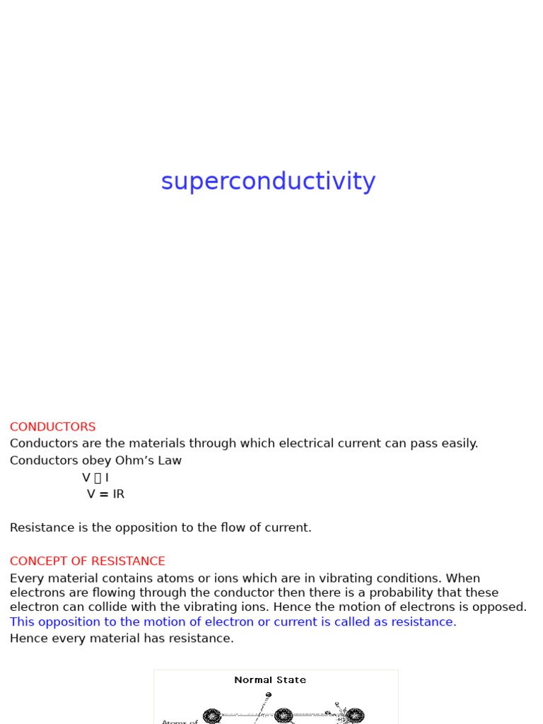 Understanding Superconductivity Basics | PDF | Superconductivity ...