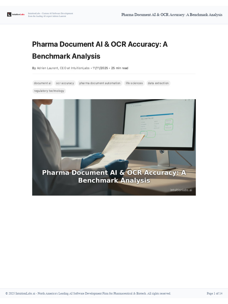 Pharma Document AI OCR Benchmark Report | PDF | Optical Character ...