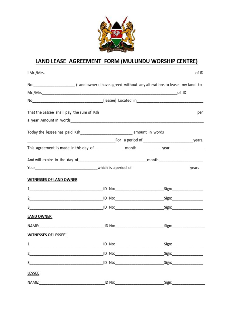 Land Lease | PDF