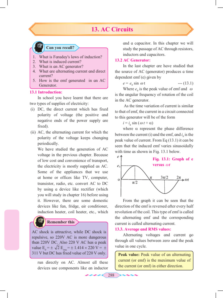 Understanding AC and DC Electricity | PDF | Electrical Impedance ...