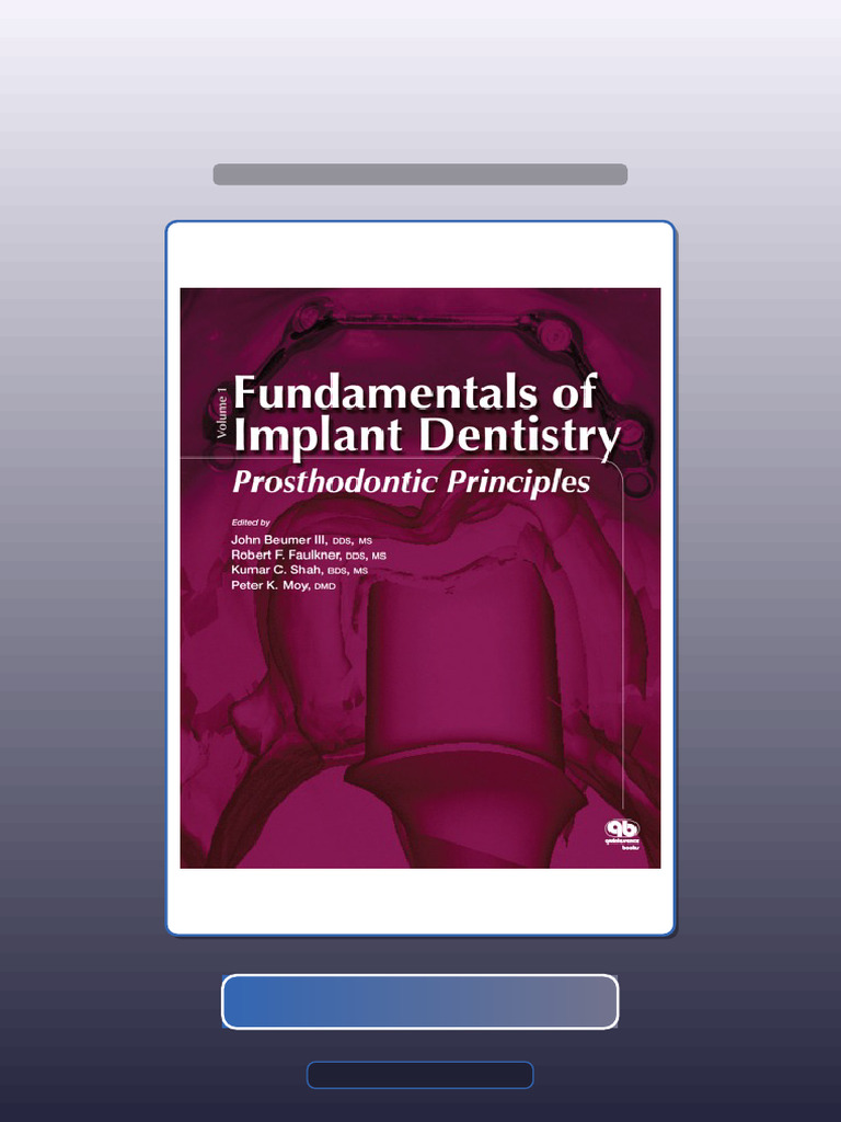 Answers For Fundamentals of Implant Dentistry Prosthodontic Principles ...