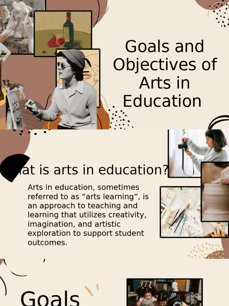 Group 1 Goals Objectives of Art Educ | PDF
