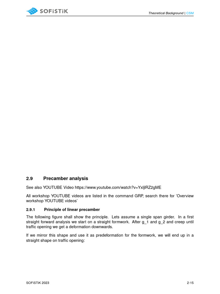 Linear Precamber Analysis in CSM | PDF | Bending | Mathematical ...