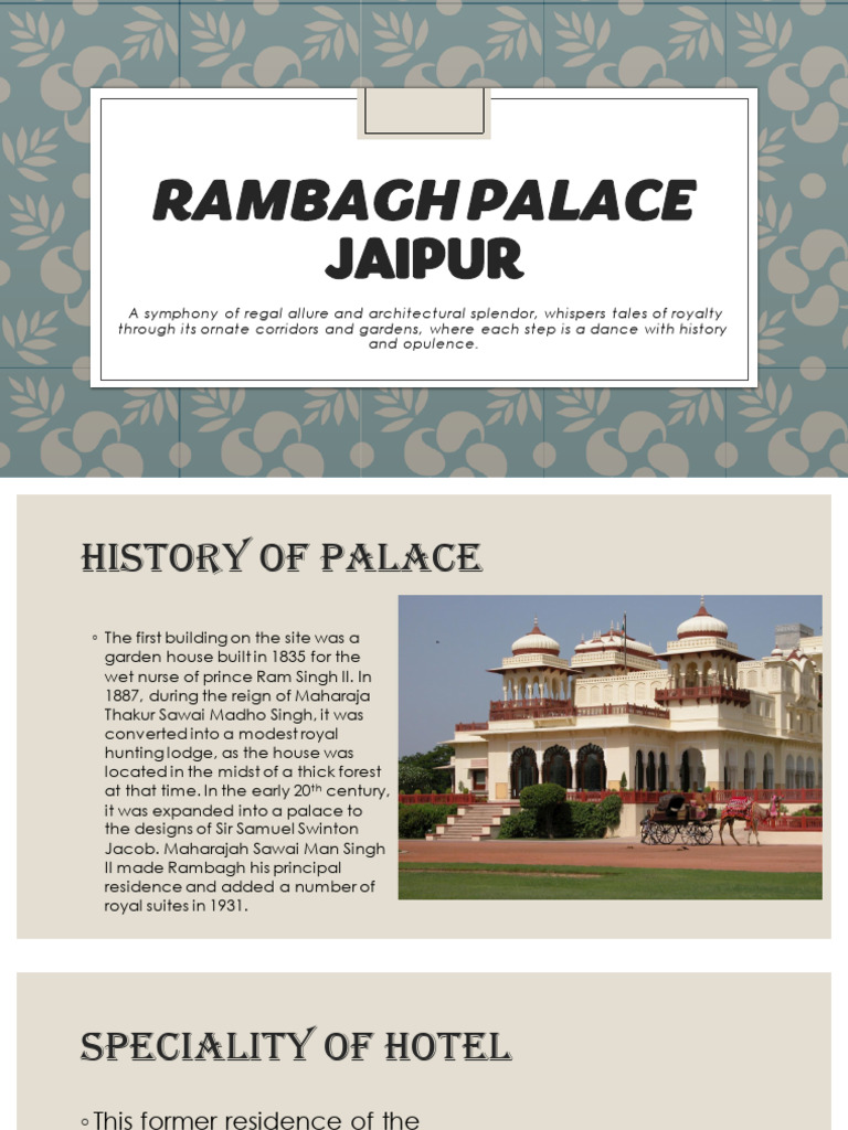 Rambagh Palace | PDF