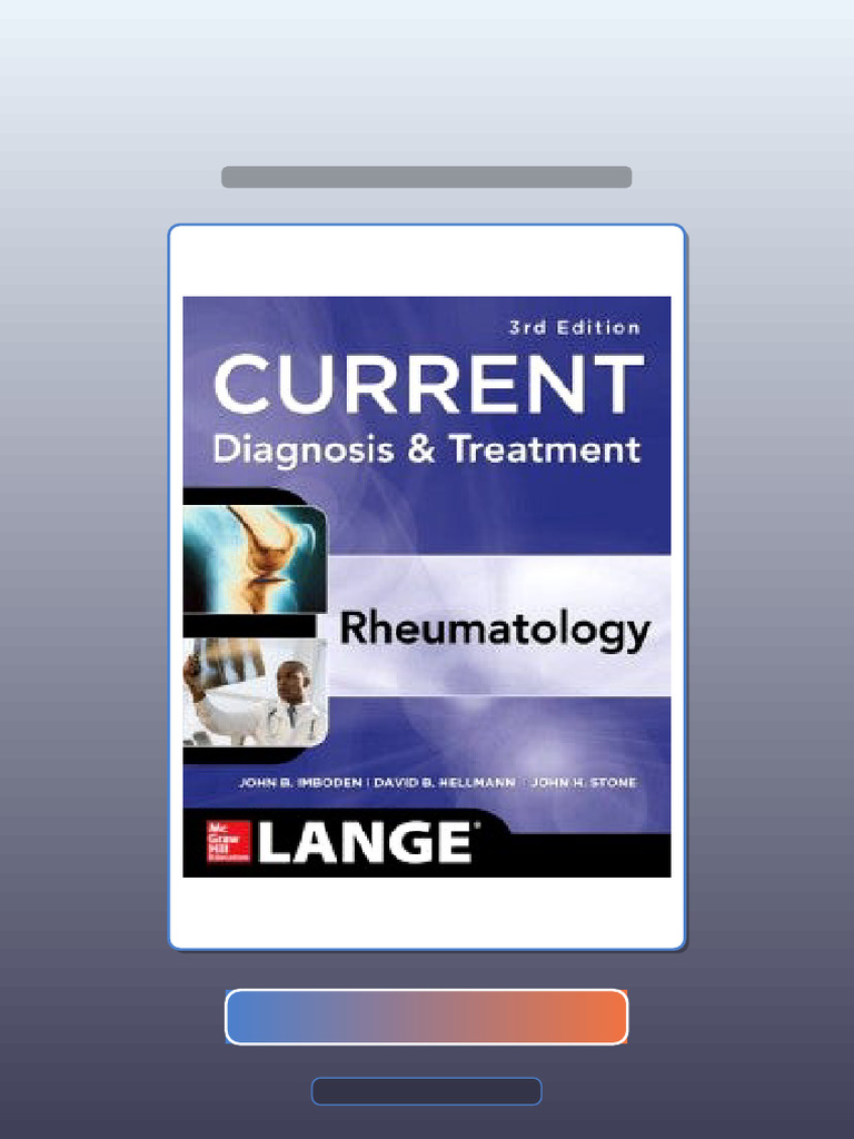 Ultimate Bundle Current Diagnosis Treatment in Rheumatology 3rd eBook ...