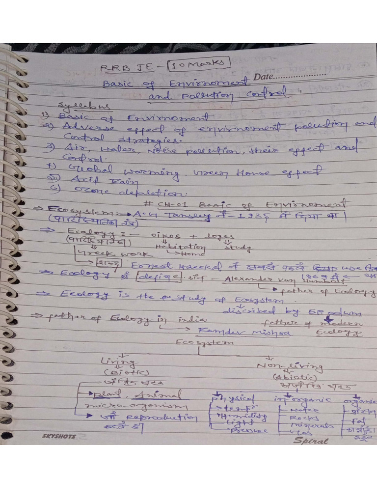 RRB Je Handwritten Notes | PDF