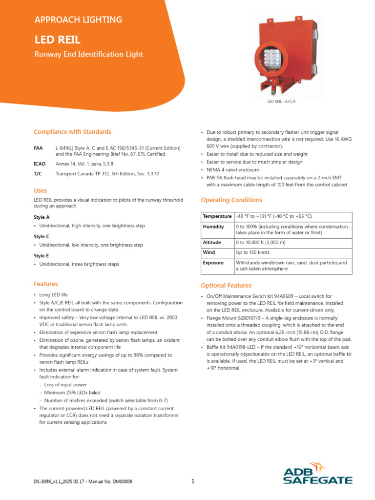 LED REIL Specifications for Runway Lighting | PDF | Power Supply ...