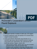 McDonald's Corporation's British Pound Exposure