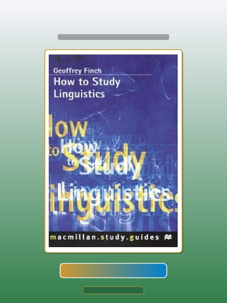 Answers for How to Study Linguistics | PDF | Knowledge | Multiple Choice