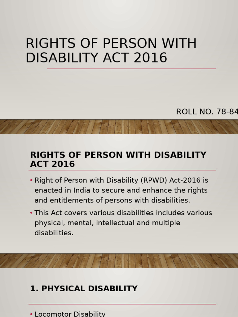 RPWD Act 2016: Rights for Disabilities | PDF | Disability | Accessibility