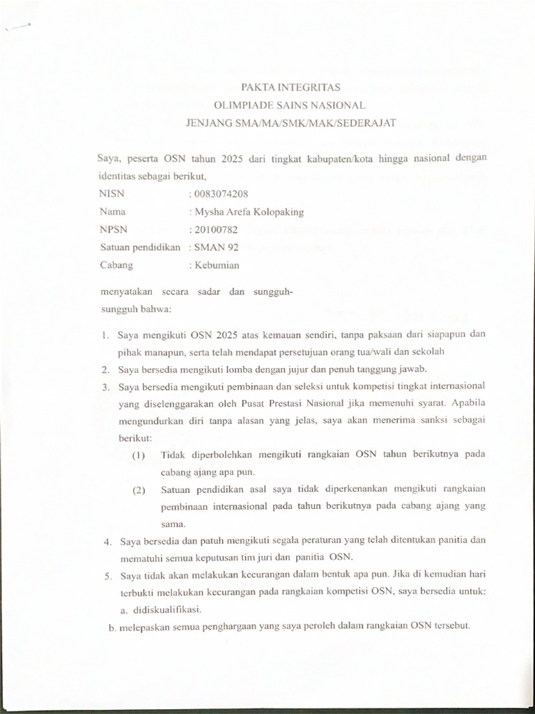 Olimpiade Sains Nasional Pdf