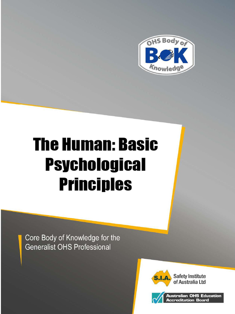 13 Human Psychology Principles | PDF | Reinforcement | Occupational ...
