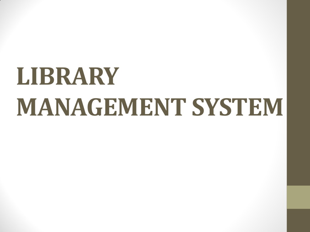 Library Management System | PDF | Computers | Technology & Engineering