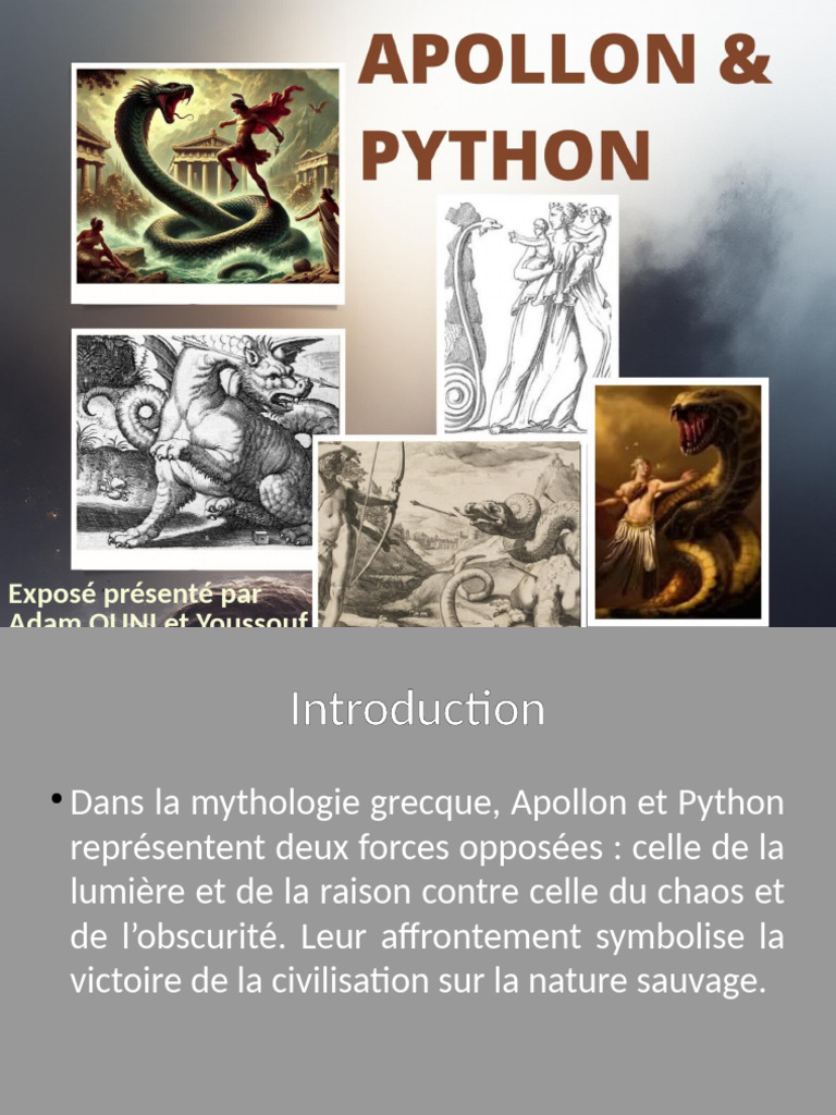 Apollon et Python : Lutte mythologique | PDF | Apollon | Delphes