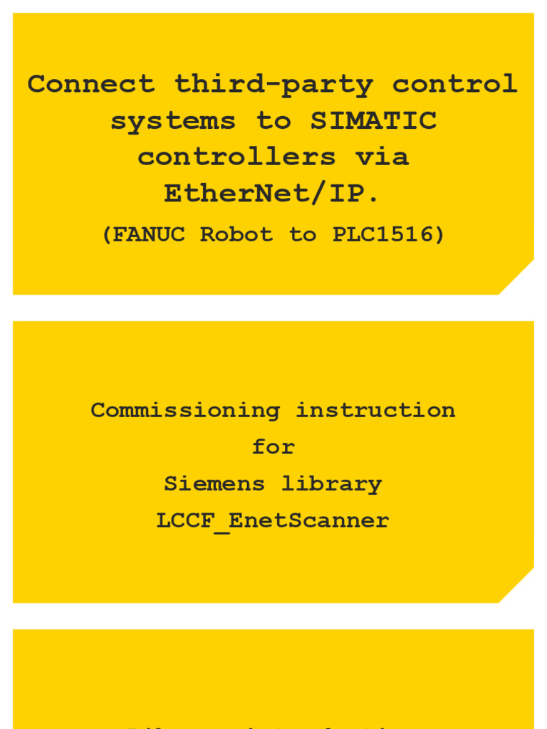Connect FANUC Robots to SIMATIC PLCs | PDF | Personal Computers ...