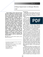 Congestion and Sleep Impairment in Allergic Rhinitis: Review Article