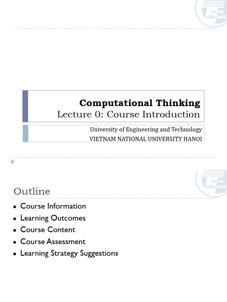 Computational Thinking Course Overview | PDF | Computer Programming ...