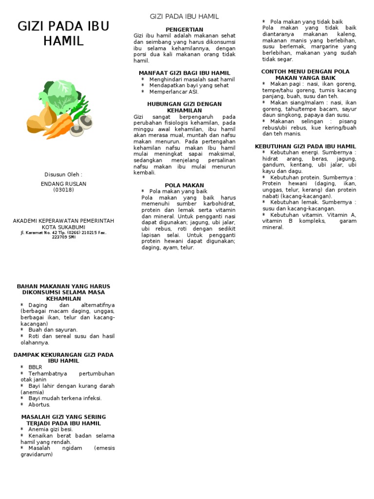Gizi Pada Ibu Hamil