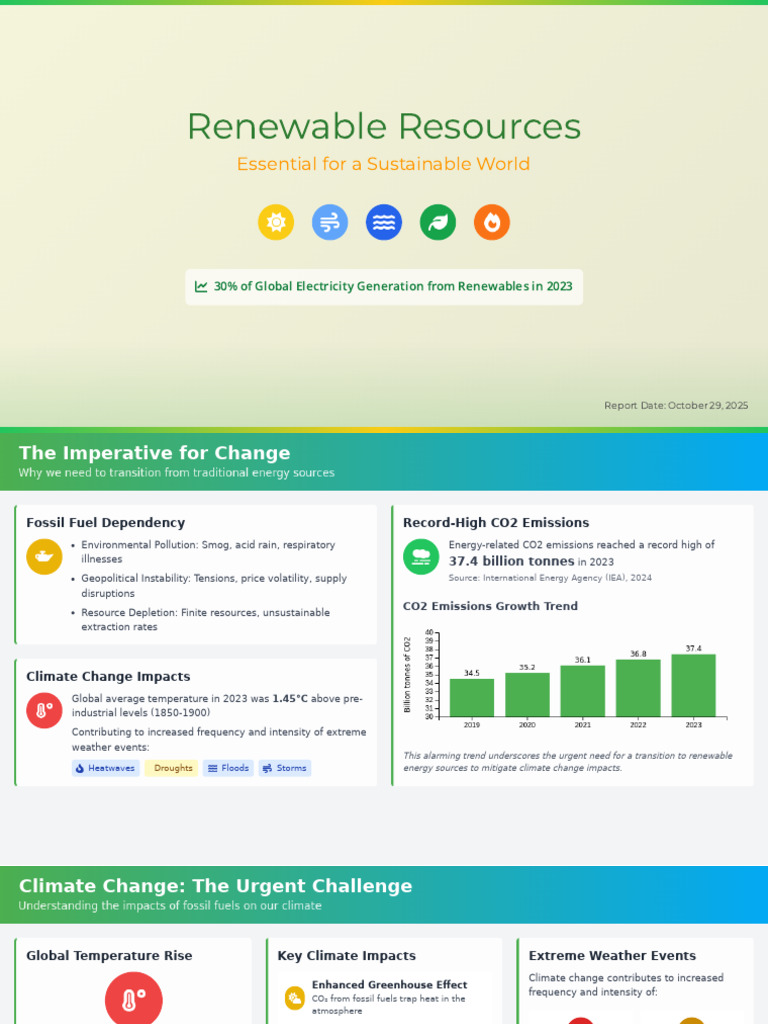 Renewable Energy: Key to Sustainability | PDF | Renewable Energy ...