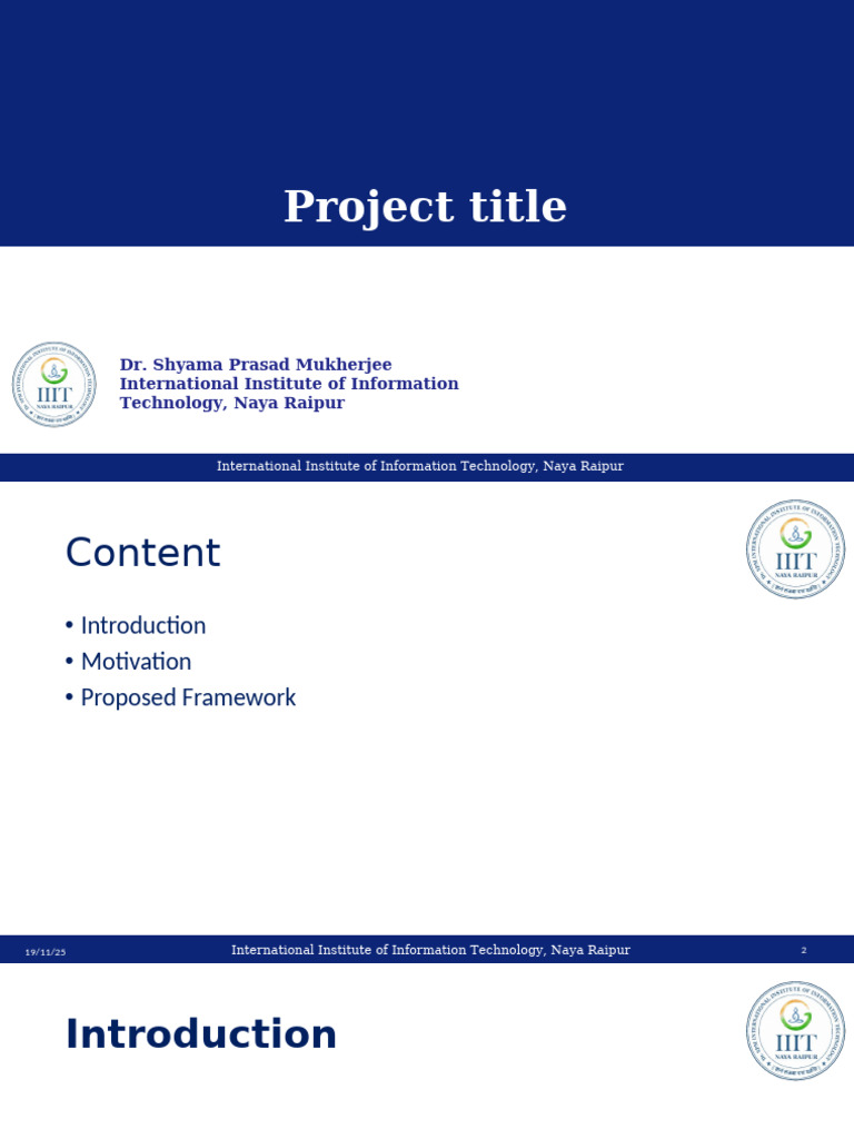 VT Project Progresss PPT Sample | PDF | Methodology