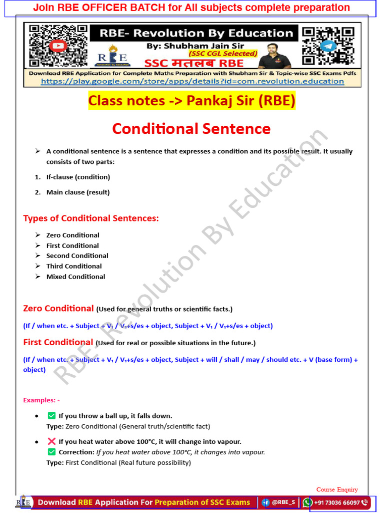 Understanding Conditional Sentences | PDF | Semantics | Language Mechanics