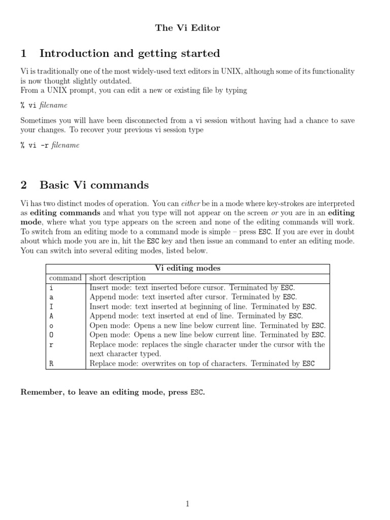 Learning The Vi Editor Pdf : Learning the vi Editor/vi Reference – UDXBK