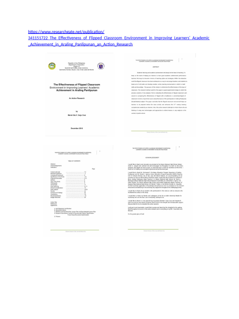 Flipped Classroom Impact on Academic Achievement | PDF