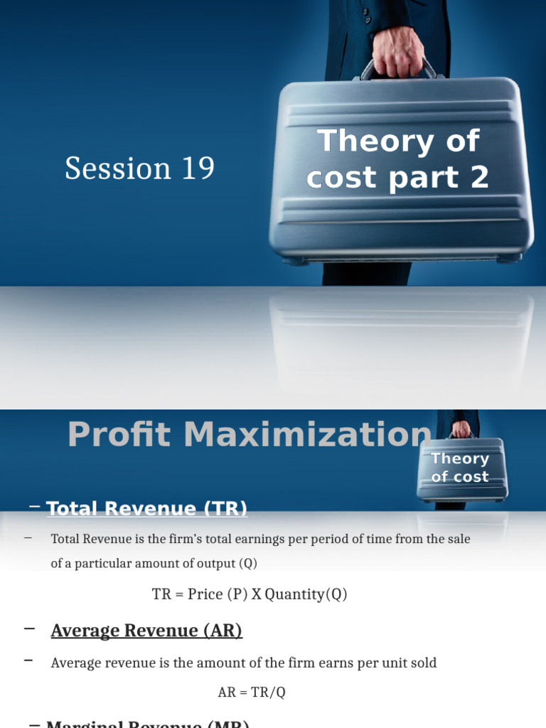 Profit Maximization in Short Run | PDF | Profit (Economics) | Business ...