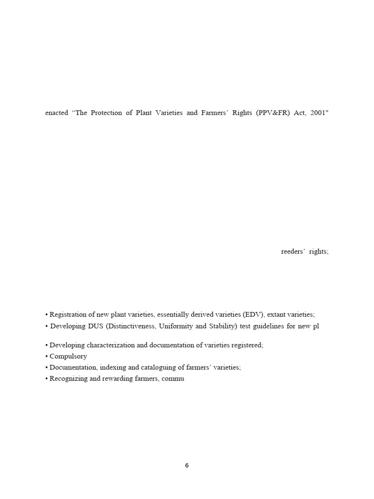 Plant Variety and Breeders Right - Imp | PDF | Plant Breeding | Botany