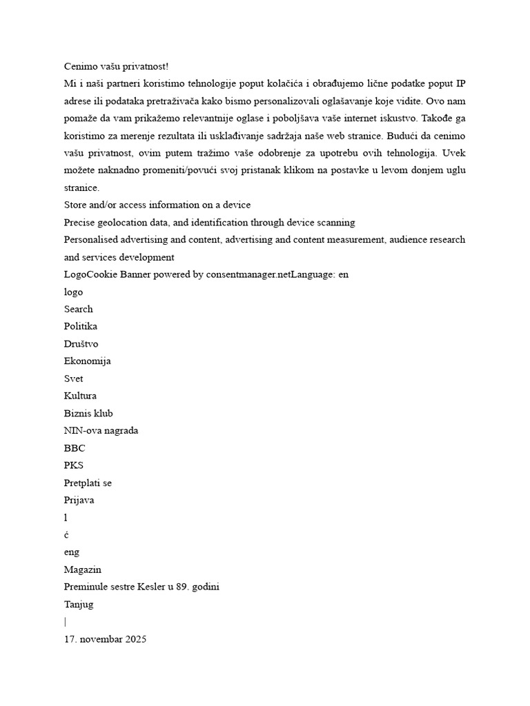 Cenimo Vašu Privatnost3 | PDF