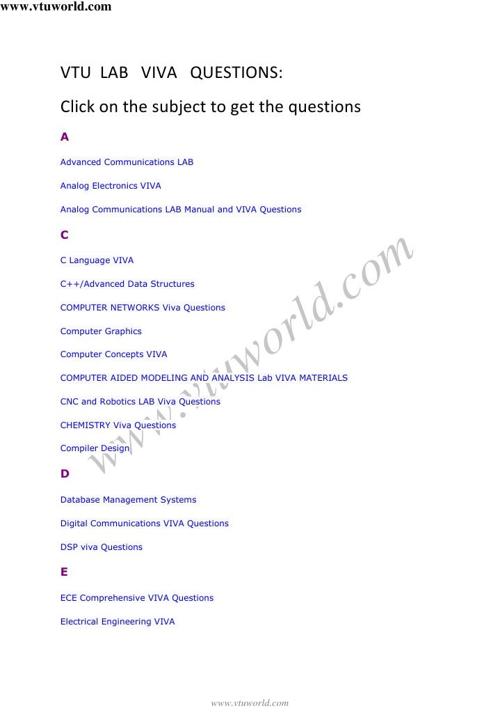 VTU Lab Viva Questions Repository | PDF | Hardware Description Language ...