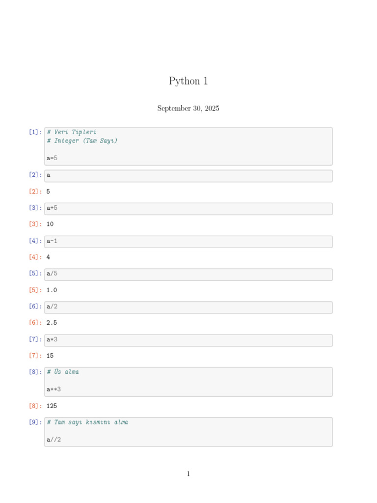 Python 1 | PDF