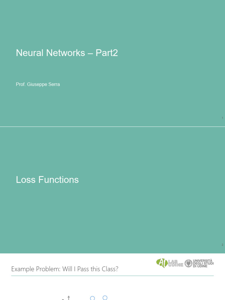Neural Networks: Loss Functions Explained | PDF | Machine Learning ...