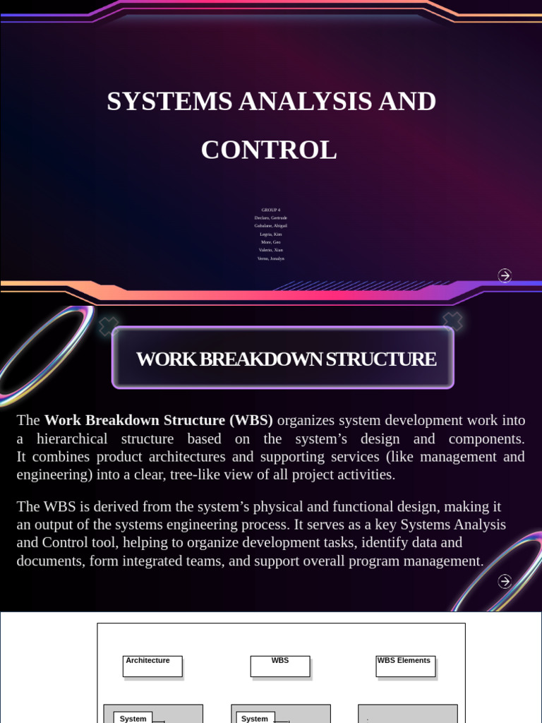 Work Breakdown Structure in Systems Engineering | PDF | System ...