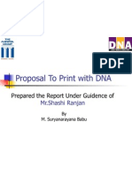 Proposal To Print With DNA: Prepared The Report Under Guidence of