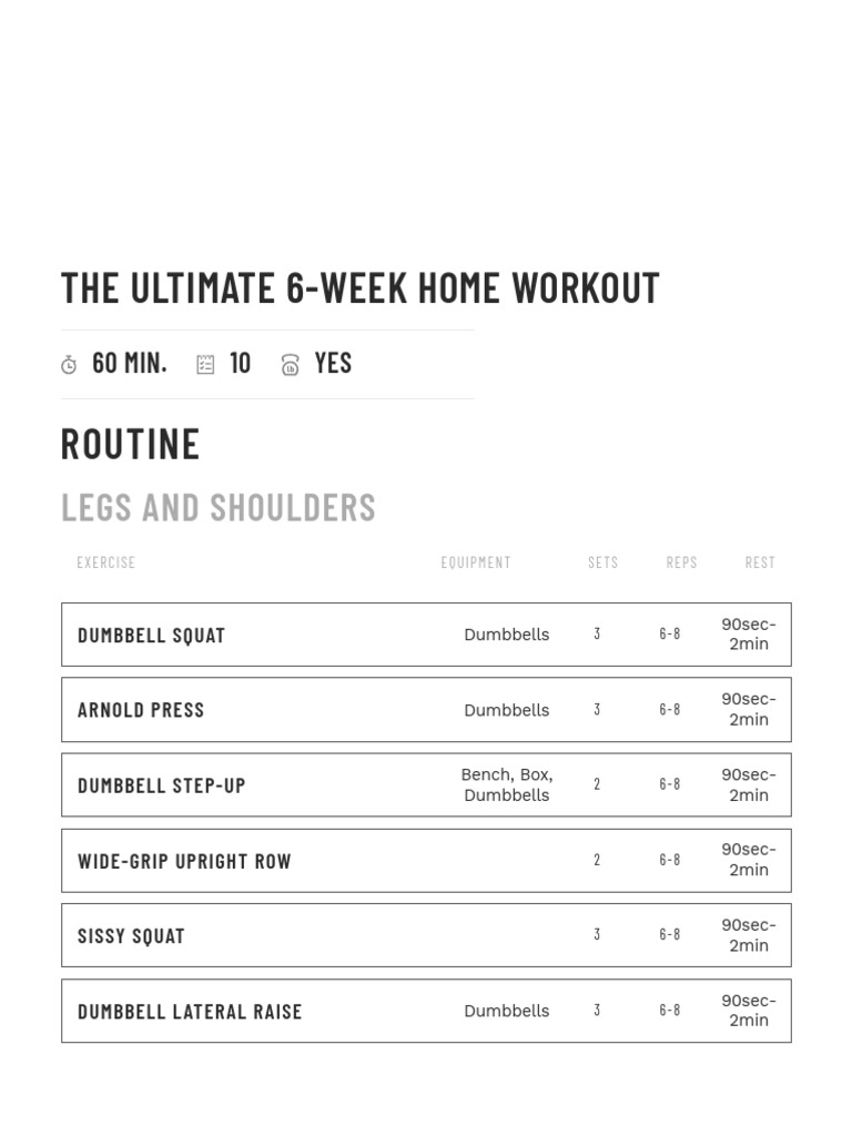 The Ultimate 6-Week Home Workout _ Muscle & Fitness-merged | PDF ...