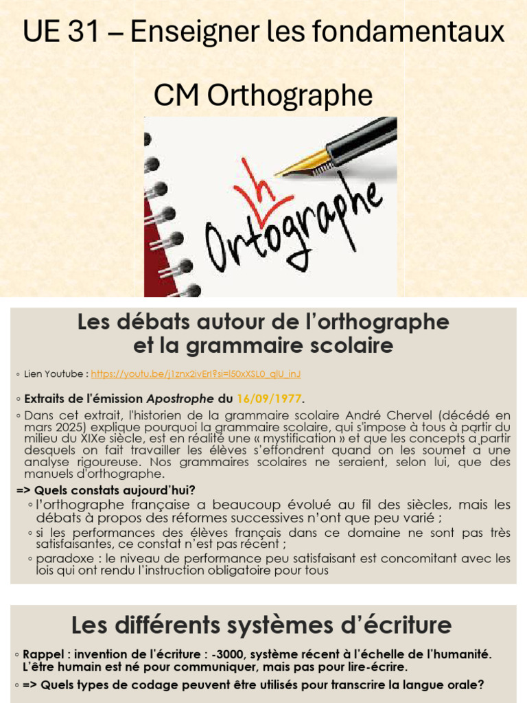 Débats sur l'orthographe française | PDF | Genre grammatical | Orthographie