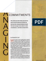 Managing by Commitments