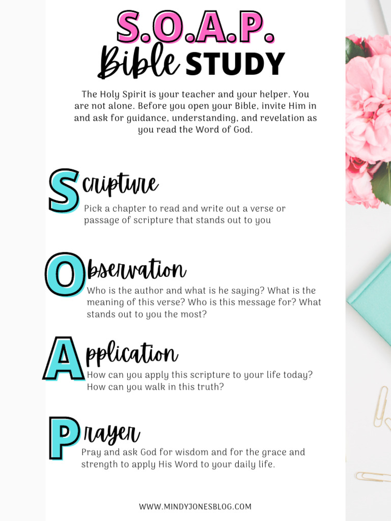 S.O.A.P. Bible Study Method Guide | PDF
