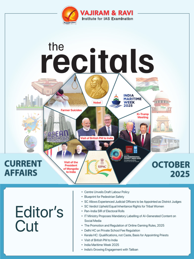 October 2025 Current Affairs Overview | PDF | Taliban | Port