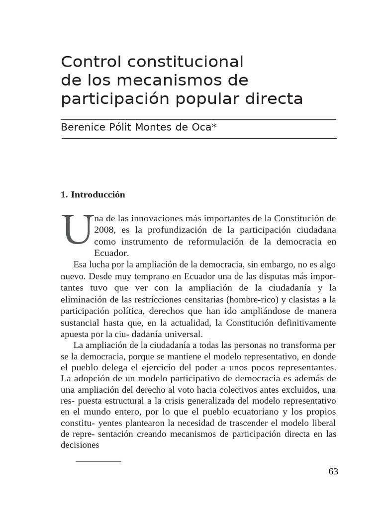 Control Constitucional | PDF | Democracia | Ideologías políticas