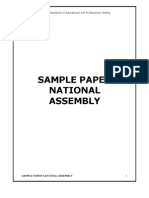 Sample Paper National Assembly