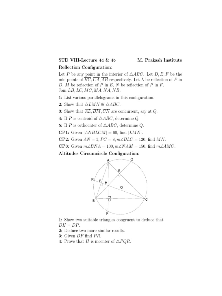 L44 and 45 | PDF | Circle | Euclidean Plane Geometry