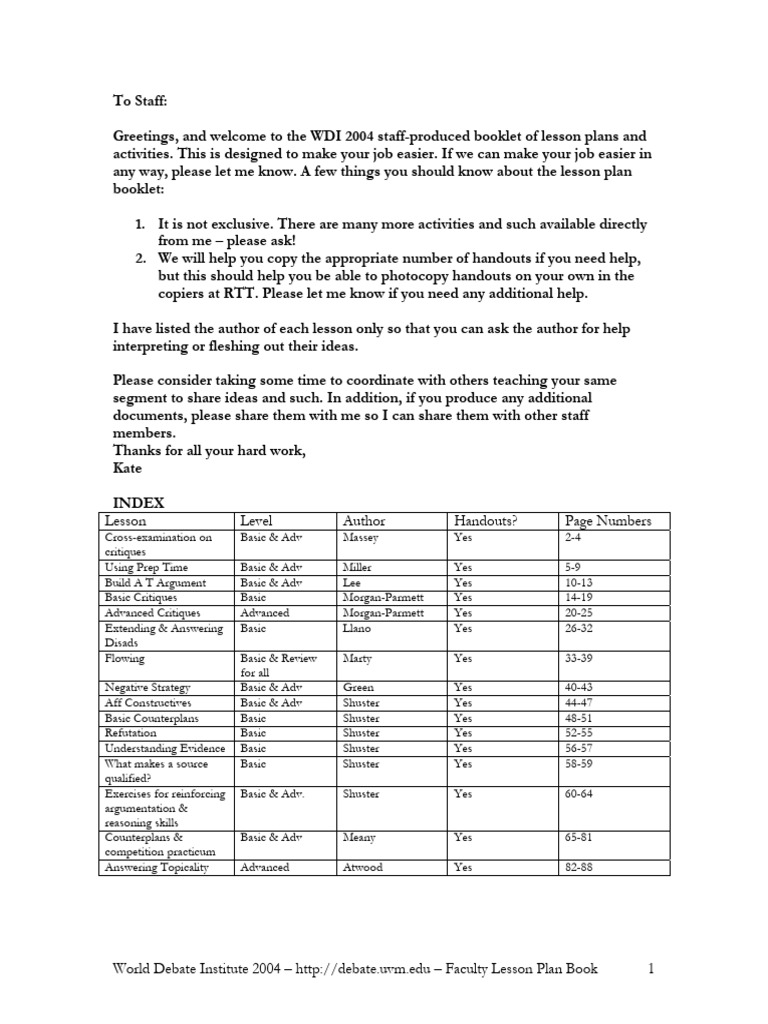 WDI 04 Mega Lesson Plans | PDF