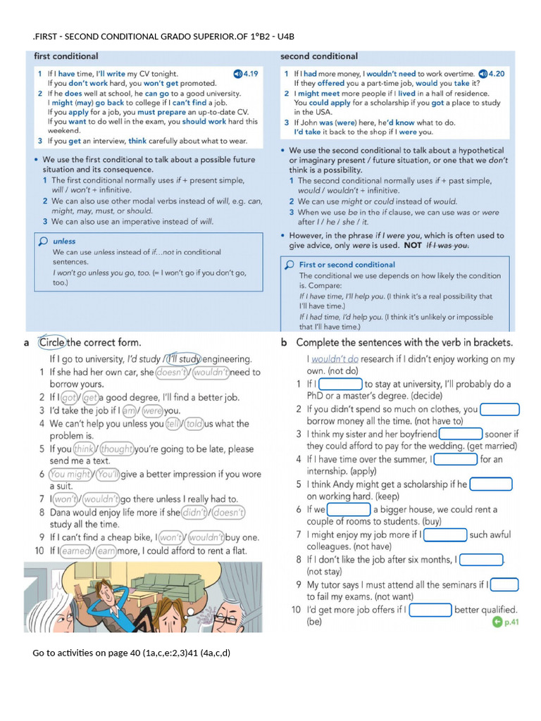 1b2 U4b Conditionals 12 | PDF