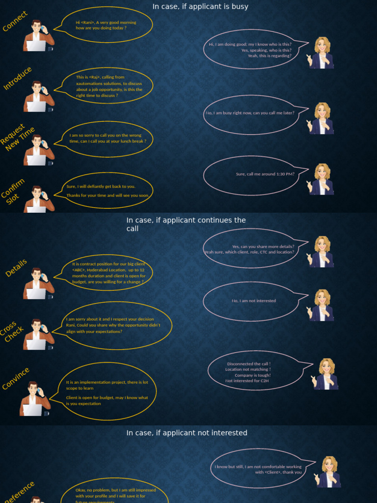 AT Recruiter Call Script | PDF | Business