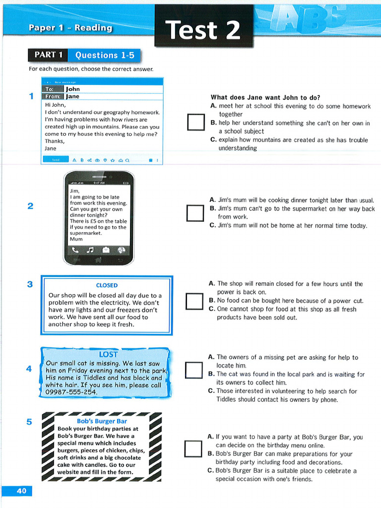 Reading and Writing PRACTICE | PDF