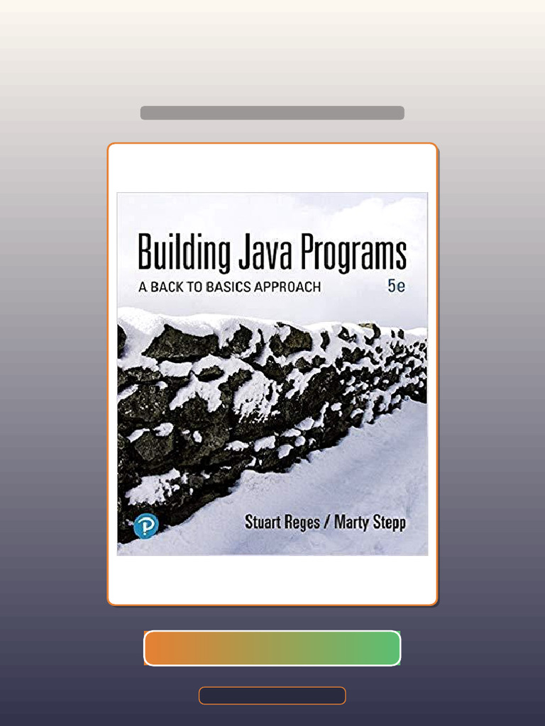 Answers for Building Java Programs a Back to Basics Approach 5th ...