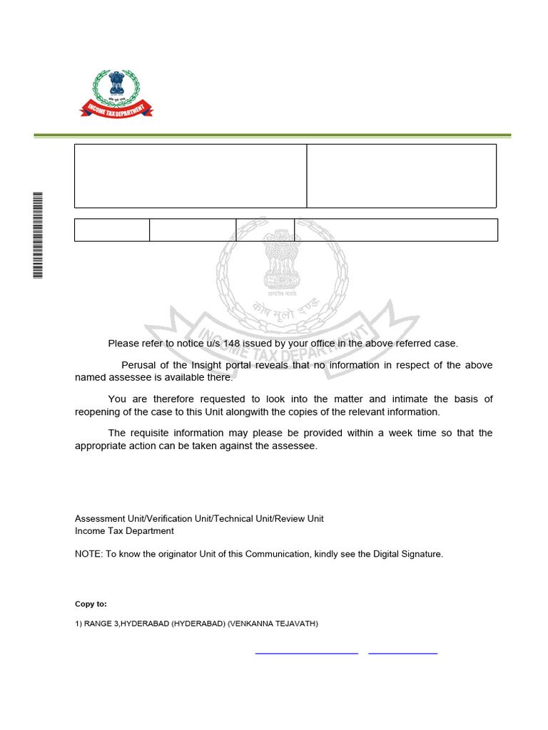 Issue Letter_1065214890(1)_29052024 | PDF | Taxes | Taxation
