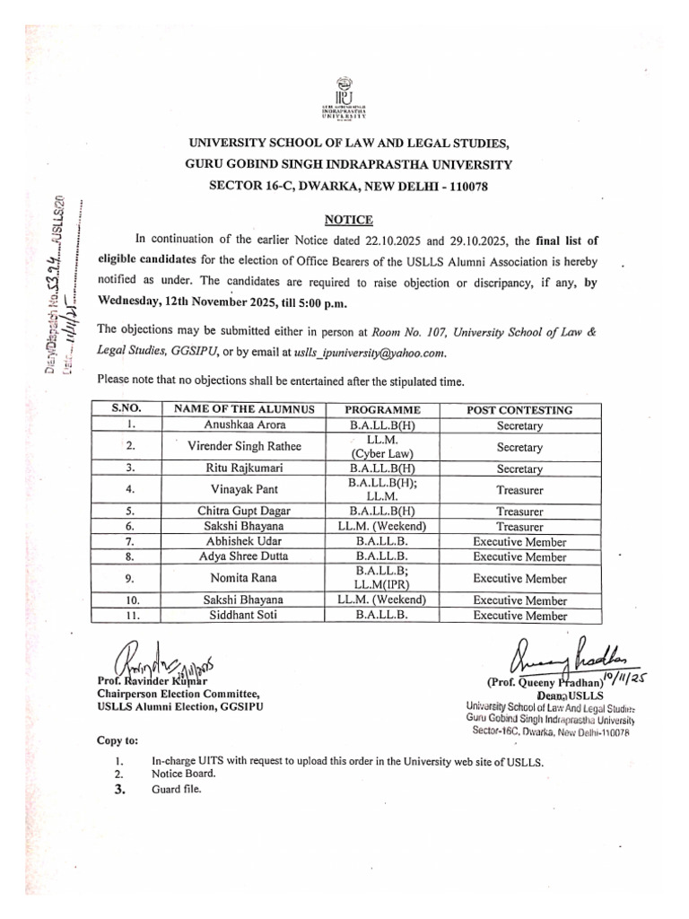Notice Dt. 11-11-2025 | PDF